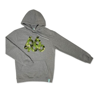 BLUZA Z KAPTUREM "CAMO" HOODY (GREY MELANGE)