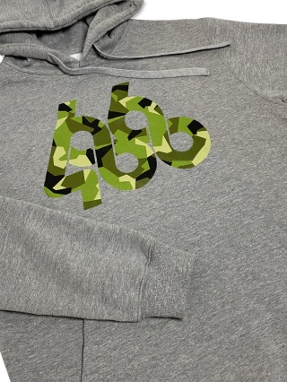 BLUZA Z KAPTUREM "CAMO" HOODY (GREY MELANGE)