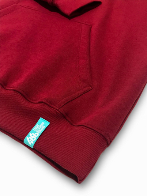 BLUZA Z KAPTUREM MINILOGO HOODY (DARK RED) BLUZA Z KAPTUREM MINILOGO HOODY (DARK RED)