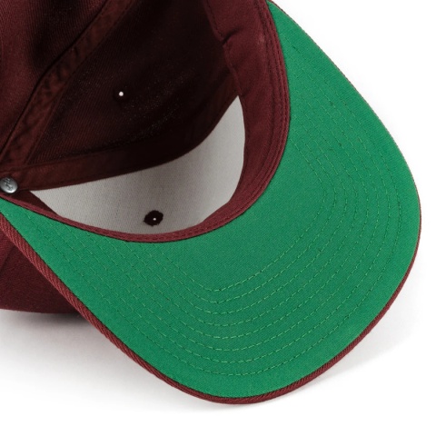 CZAPKA Z DASZKIEM ICON SNAPBACK (burgundy/white)