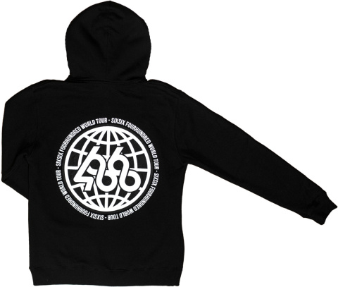 ROZPINANA BLUZA Z KAPTUREM WORLD TOUR ZIP HOODY (BLACK)