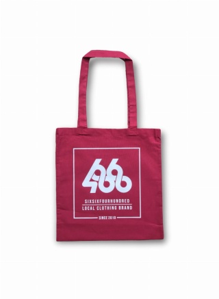 TORBA "SQUARE LOGO" TOTE BAG (DARK RED)