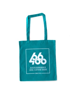 TORBA "SQUARE LOGO" TOTE BAG (TURQUOISE)