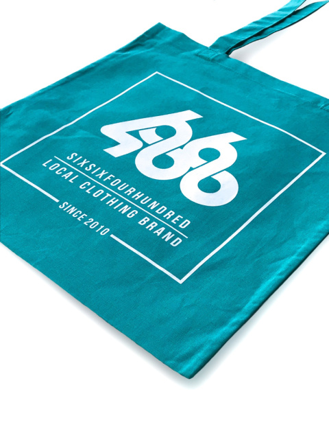 TORBA "SQUARE LOGO" TOTE BAG (TURQUOISE) TORBA "SQUARE LOGO" TOTE BAG (TURQUOISE)
